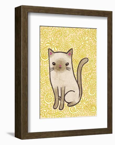 Fancy Cat-My Zoetrope-Framed Art Print