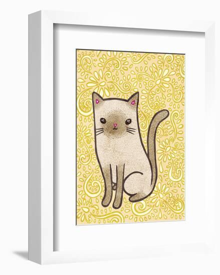 Fancy Cat-My Zoetrope-Framed Art Print