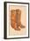 Fancy Cowboy Boots-Found Image Press-Framed Giclee Print