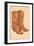 Fancy Cowboy Boots-Found Image Press-Framed Giclee Print