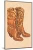 Fancy Cowboy Boots-Found Image Press-Mounted Giclee Print