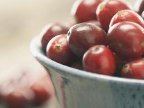 Cranberries in a bowl-Fancy-Photographic Print