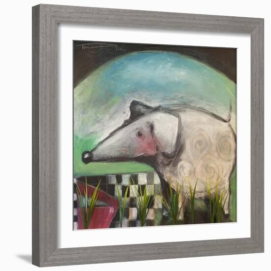 Fancy Dog at Picnic-Tim Nyberg-Framed Giclee Print