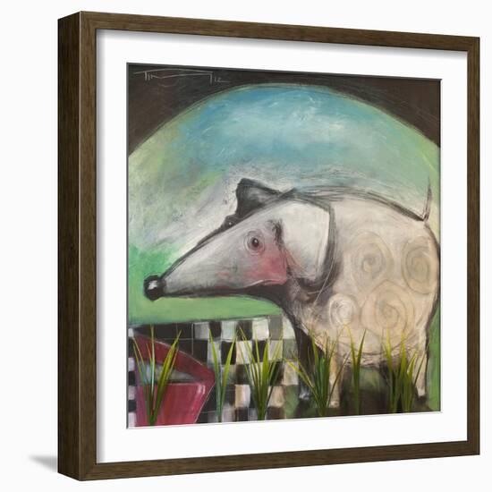 Fancy Dog at Picnic-Tim Nyberg-Framed Giclee Print