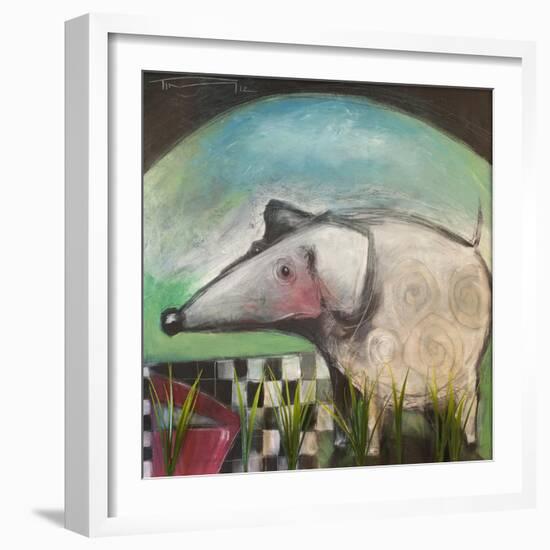 Fancy Dog at Picnic-Tim Nyberg-Framed Giclee Print