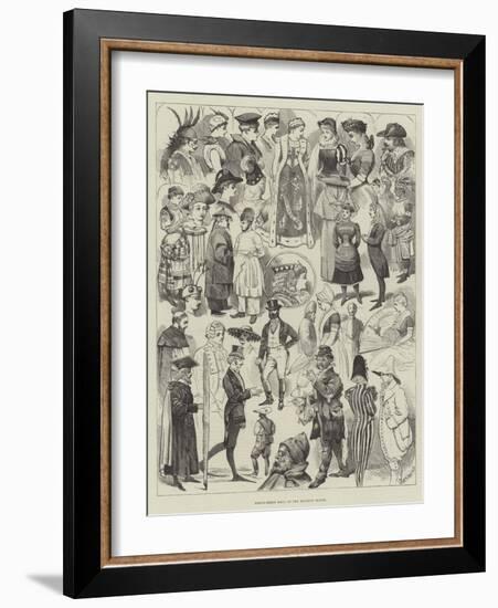 Fancy-Dress Ball at the Mansion House-Alfred Courbould-Framed Giclee Print
