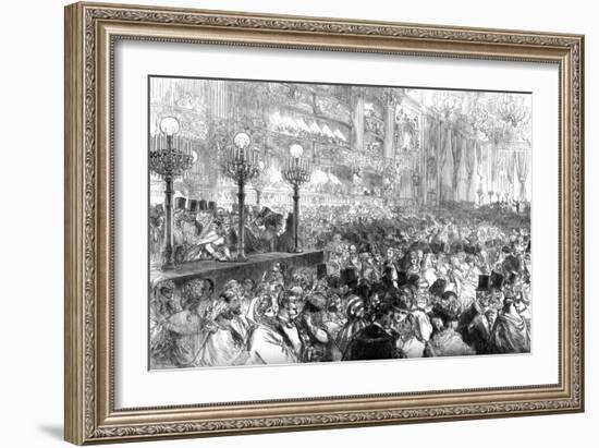 Fancy-Dress Ball at the New Grand Opera House, Paris, for the Benefit of the Poor, 1875-null-Framed Giclee Print