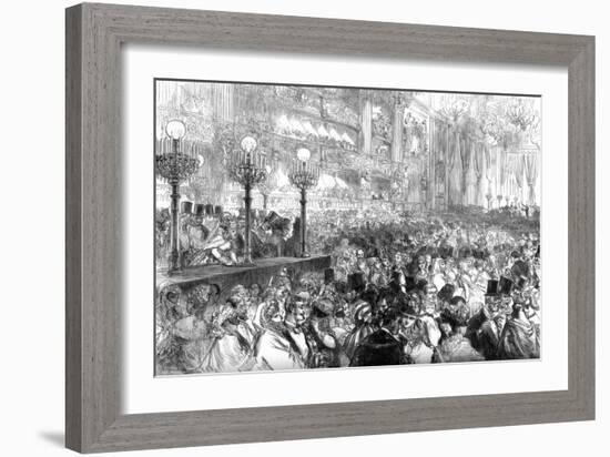 Fancy-Dress Ball at the New Grand Opera House, Paris, for the Benefit of the Poor, 1875-null-Framed Giclee Print