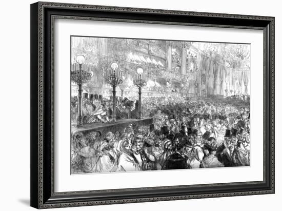 Fancy-Dress Ball at the New Grand Opera House, Paris, for the Benefit of the Poor, 1875-null-Framed Giclee Print