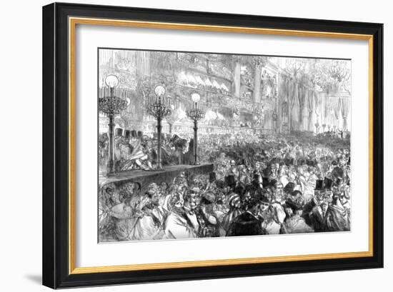 Fancy-Dress Ball at the New Grand Opera House, Paris, for the Benefit of the Poor, 1875-null-Framed Giclee Print