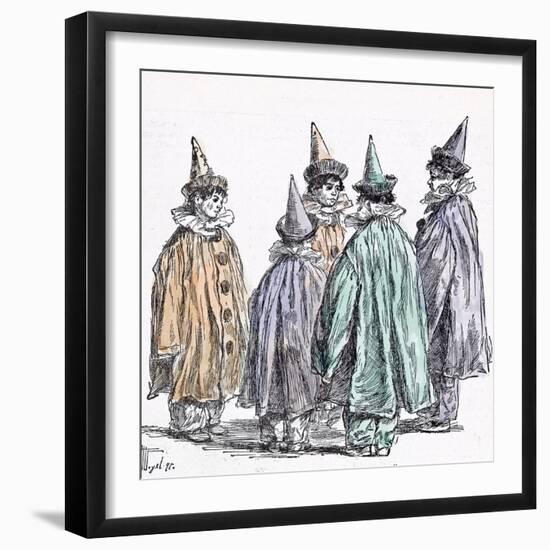 Fancy Dress Ball in 1892-null-Framed Giclee Print