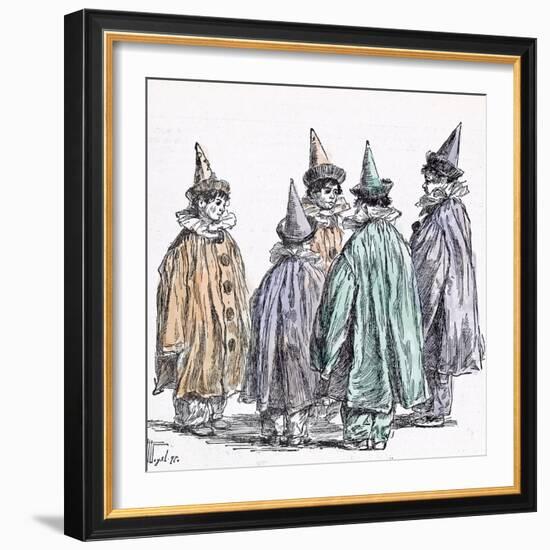 Fancy Dress Ball in 1892-null-Framed Giclee Print