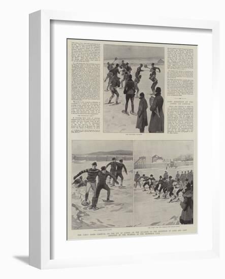 Fancy Dress Carnival on the Ice at Quebec-null-Framed Giclee Print