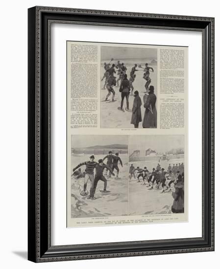 Fancy Dress Carnival on the Ice at Quebec-null-Framed Giclee Print