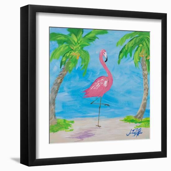 Fancy Flamingos I-Julie DeRice-Framed Art Print