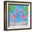 Fancy Flamingos III-Julie DeRice-Framed Art Print