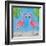 Fancy Flamingos III-Julie DeRice-Framed Art Print