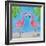 Fancy Flamingos III-Julie DeRice-Framed Art Print