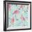 Fancy Flamingos repeat1-Holli Conger-Framed Giclee Print
