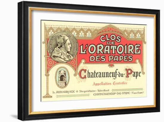 Fancy French Wine Label-null-Framed Art Print