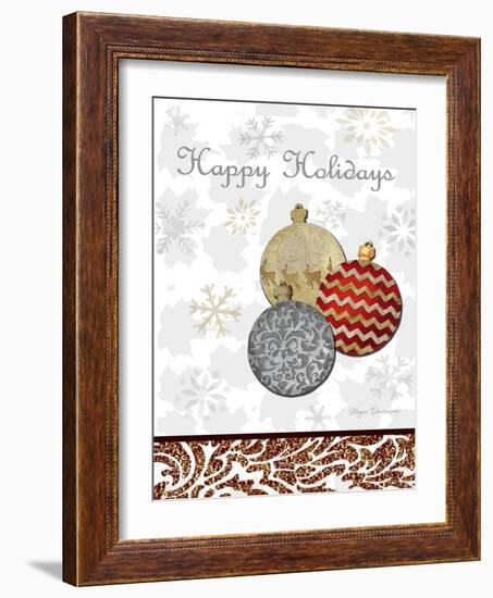 Fancy Happy Holidays-Megan Aroon Duncanson-Framed Giclee Print