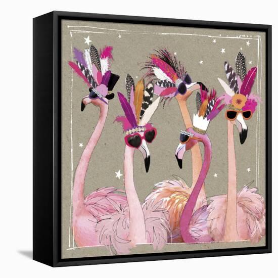 Fancy Pants Bird IV-Hammond Gower-Framed Stretched Canvas