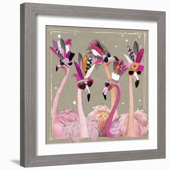 Fancy Pants Bird IV-Hammond Gower-Framed Art Print