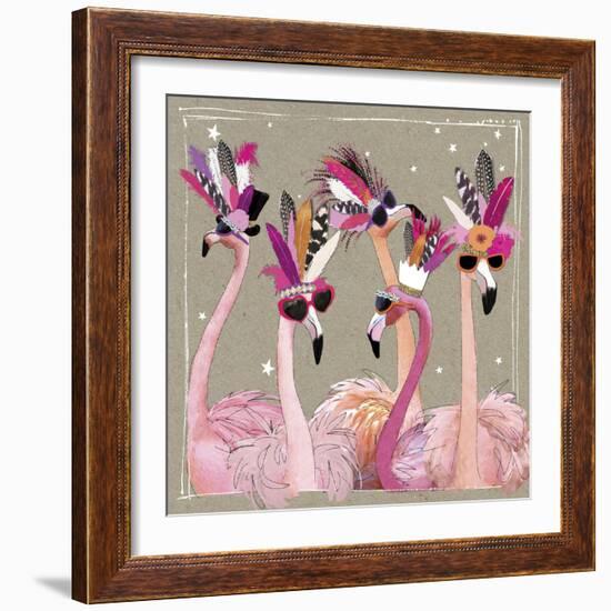 Fancy Pants Bird IV-Hammond Gower-Framed Art Print