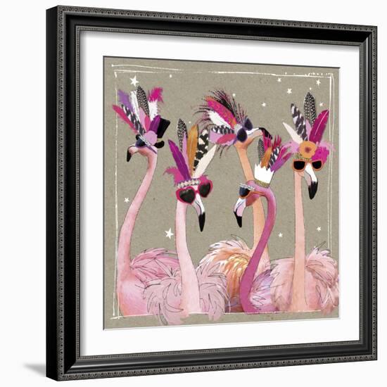 Fancy Pants Bird IV-Hammond Gower-Framed Art Print