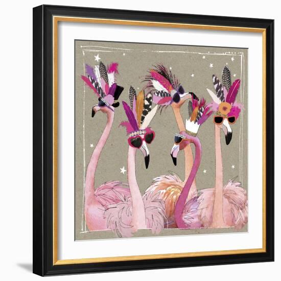 Fancy Pants Bird IV-Hammond Gower-Framed Art Print