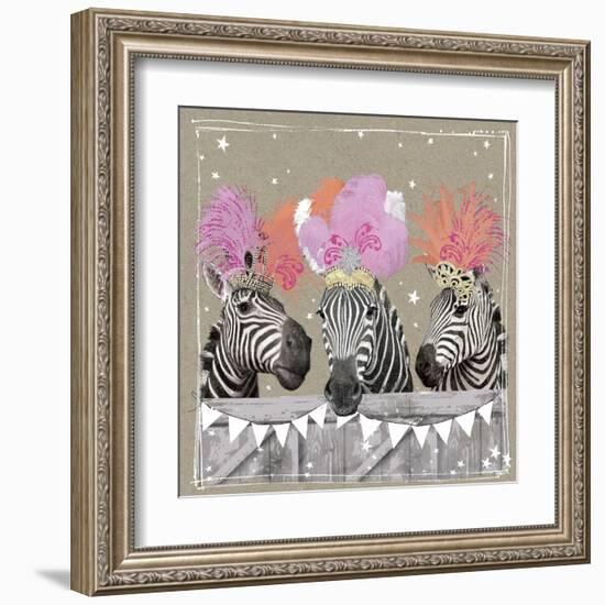 Fancy Pants Zoo II-Hammond Gower-Framed Art Print