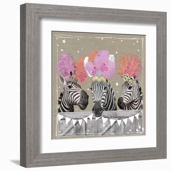 Fancy Pants Zoo II-Hammond Gower-Framed Art Print