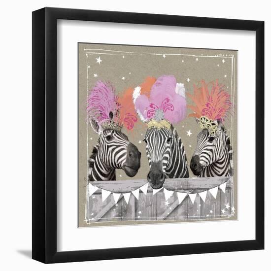 Fancy Pants Zoo II-Hammond Gower-Framed Art Print