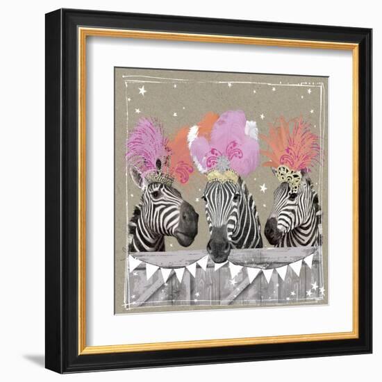 Fancy Pants Zoo II-Hammond Gower-Framed Art Print