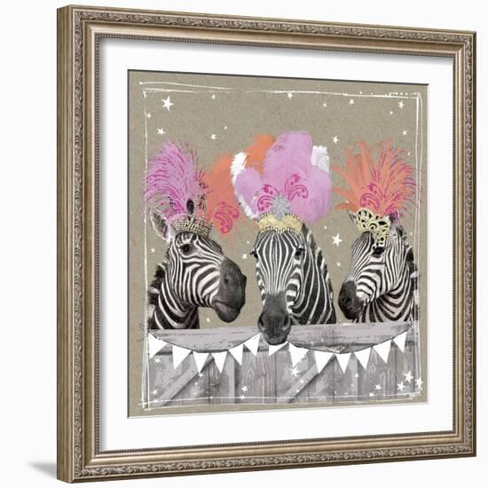 Fancy Pants Zoo II-Hammond Gower-Framed Art Print