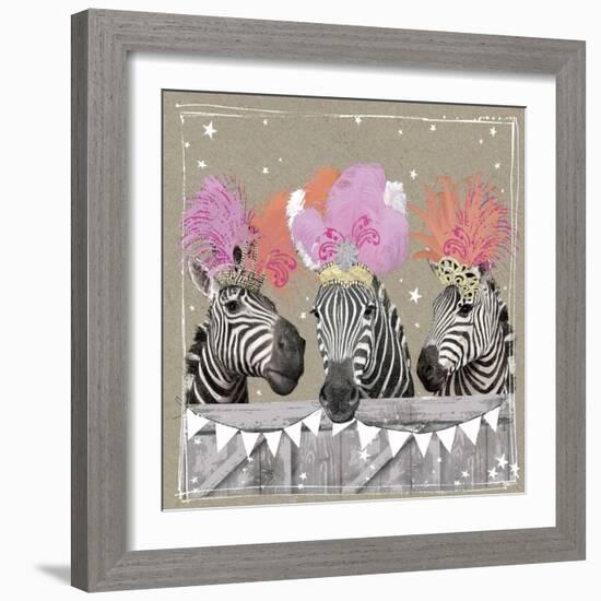 Fancy Pants Zoo II-Hammond Gower-Framed Art Print