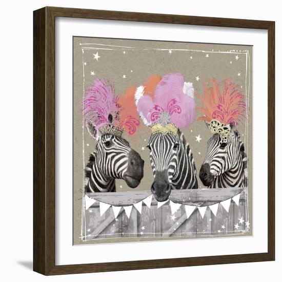 Fancy Pants Zoo II-Hammond Gower-Framed Art Print