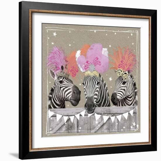 Fancy Pants Zoo II-Hammond Gower-Framed Art Print