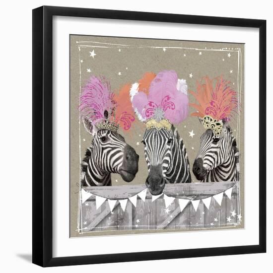 Fancy Pants Zoo II-Hammond Gower-Framed Art Print