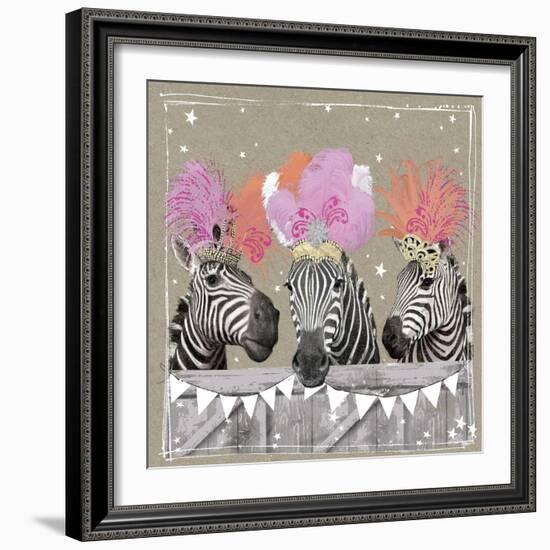 Fancy Pants Zoo II-Hammond Gower-Framed Art Print