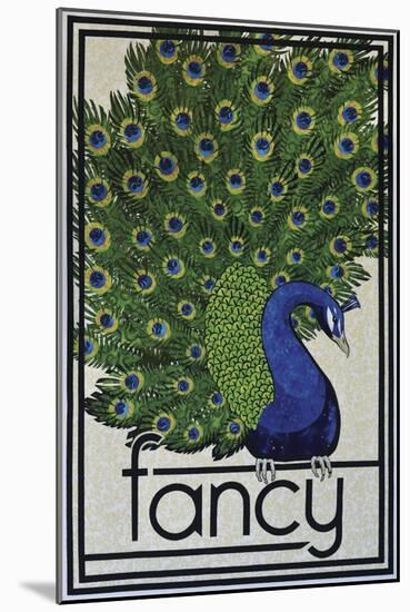 Fancy Peacock-Kestrel Michaud-Mounted Giclee Print
