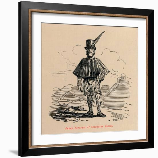 'Fancy Portrait of Inspector Balioi', c1860, (c1860)-John Leech-Framed Giclee Print