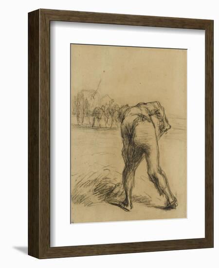 Faneur vu de dos-Jean-Fran?ois Millet-Framed Giclee Print