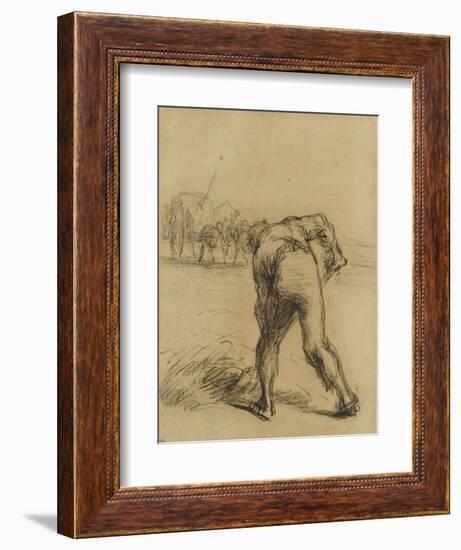 Faneur vu de dos-Jean-Fran?ois Millet-Framed Giclee Print