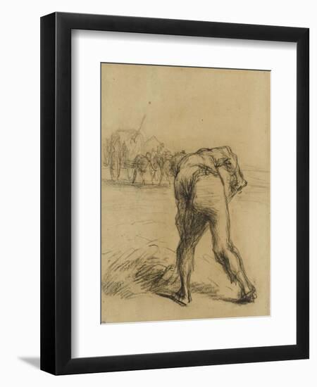 Faneur vu de dos-Jean-Fran?ois Millet-Framed Giclee Print