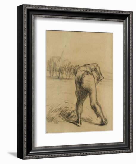 Faneur vu de dos-Jean-Fran?ois Millet-Framed Giclee Print