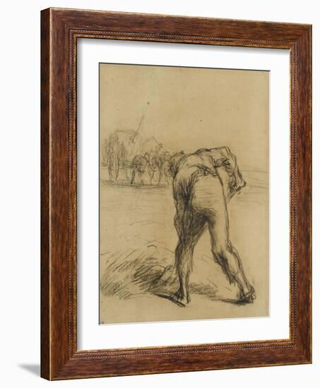 Faneur vu de dos-Jean-Fran?ois Millet-Framed Giclee Print