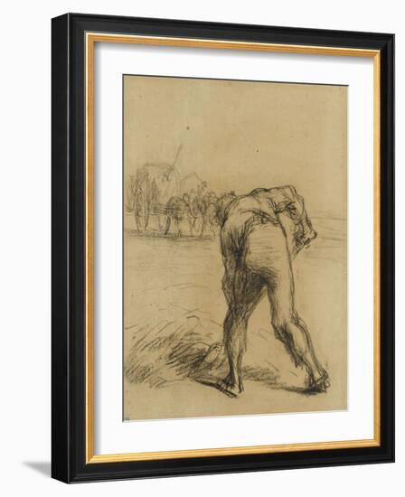 Faneur vu de dos-Jean-Fran?ois Millet-Framed Giclee Print