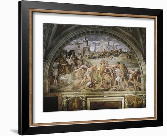 Fanlight, Frescoed-Raffaello Sanzio-Framed Giclee Print