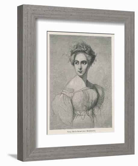 Fanny Caecilie Mendelssohn Sister of Felix Mendelssohn and a Composer in Her Own Right-Fillebrown-Framed Art Print